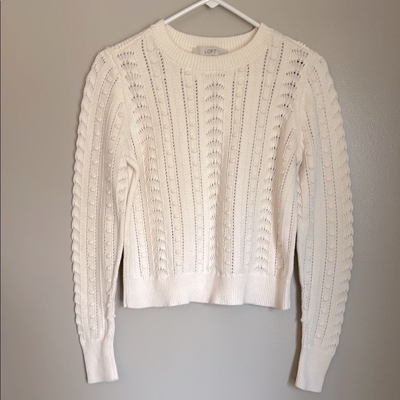 LOFT bobble cotton sweater - Picture 1 of 4